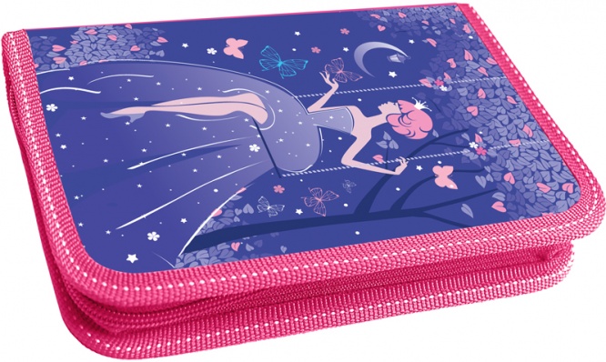 Пенал б/н 1 отд. с 2 вкл. "Принцесса" 1П32-2В_1285