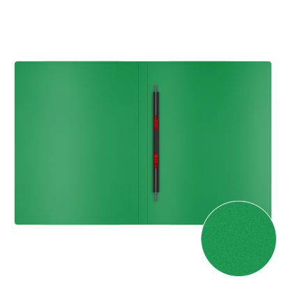 Папка-скоросш. пласт. "Классика" зеленый ЕК 50129