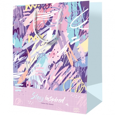 Пакет бум./ламин. 26*32*12см "Stay inspired"  KI_39888