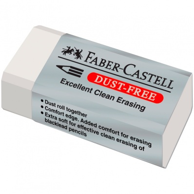 Ластик Faber-Castell, прямоугольный 41*18,5*11,5мм,картонный футляр