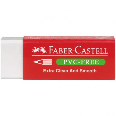 Ластик Faber-Castell, прямоугольный, 63*22*11мм, не содержит ПВХ
