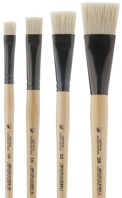 Кисть щетина "Хобби" №26 плоская, укороченная