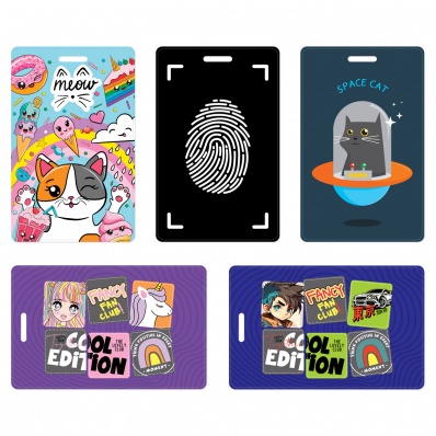 Обложка-карман для карт и пропусков "Have Fun", 65*95мм, ПВХ  ассорти PC_54246