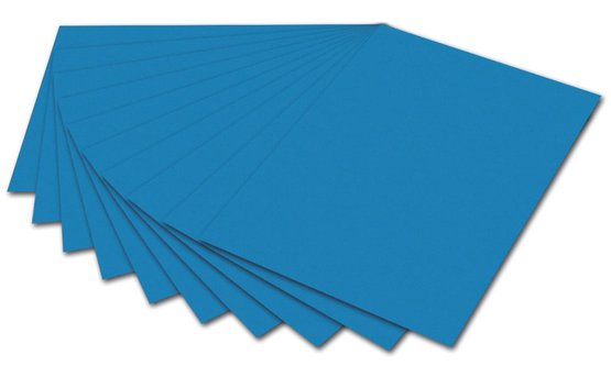 Бумага цвет. FOLIA 300гр/м2, 50*70, голубой темный