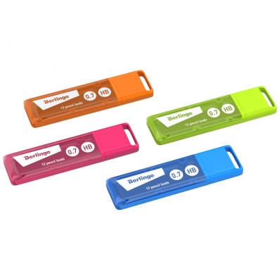 Грифели д/каран. 0,7мм Berlingo, 12шт., 0,7мм, HB BSg_12077