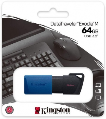 Накопитель 64Gb Kingston DataTravele Exodia USB3.2