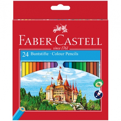 Карандаши цветные 24цв "Замок" Faber Castell   (120124)