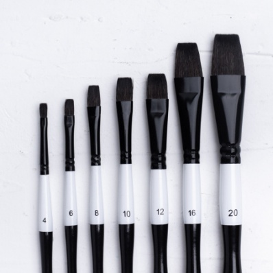 Кисть имитация белки Blanka, плоская №16