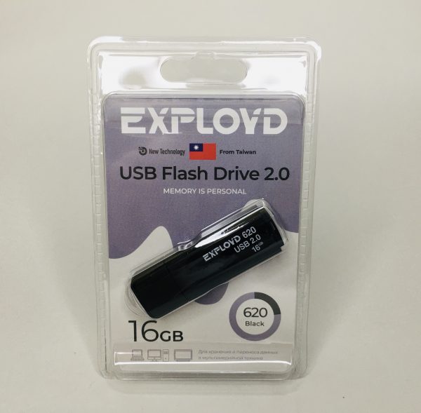 Флэш накопитель 16Gb Exployd USB 620 (цвета ассорти!)