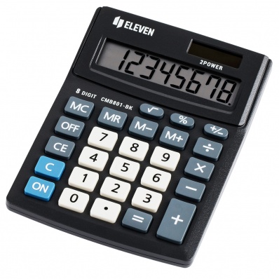 Калькулятор 8p "Eleven" 102*137мм черный  CMB801-BK