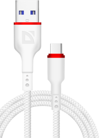 Кабель DEFENDER F156 USB2.0 - Type-C, 1м, белый (87110WHI)