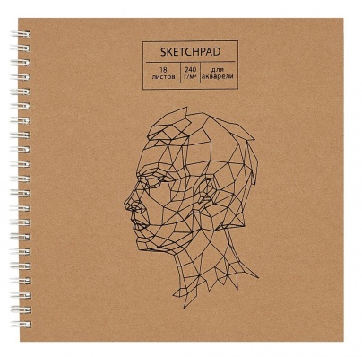 Скетчпад 190*190мм "Ремесленная жизнь", 240г/м2, 18л, акварель. бум. СПСФ18140