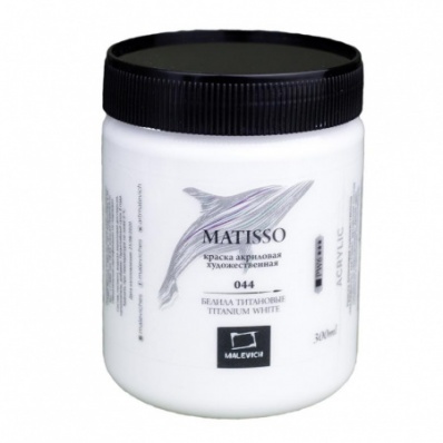 Акрил Малевичъ Matisso 300 мл, Белила Титановые