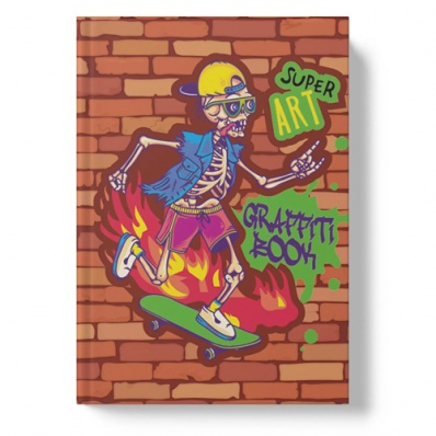 Книга д/записей А5 64л "Для графитти. Скелетон"   БЛ564223