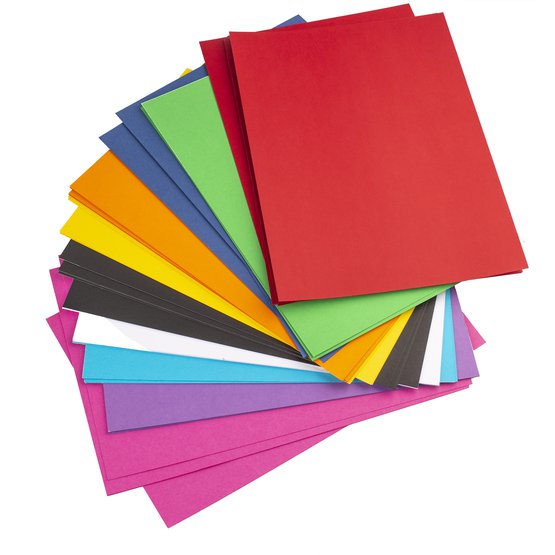 Набор цветного картона "Я-Художник", А4, 220г/м2, 10цв, 50л