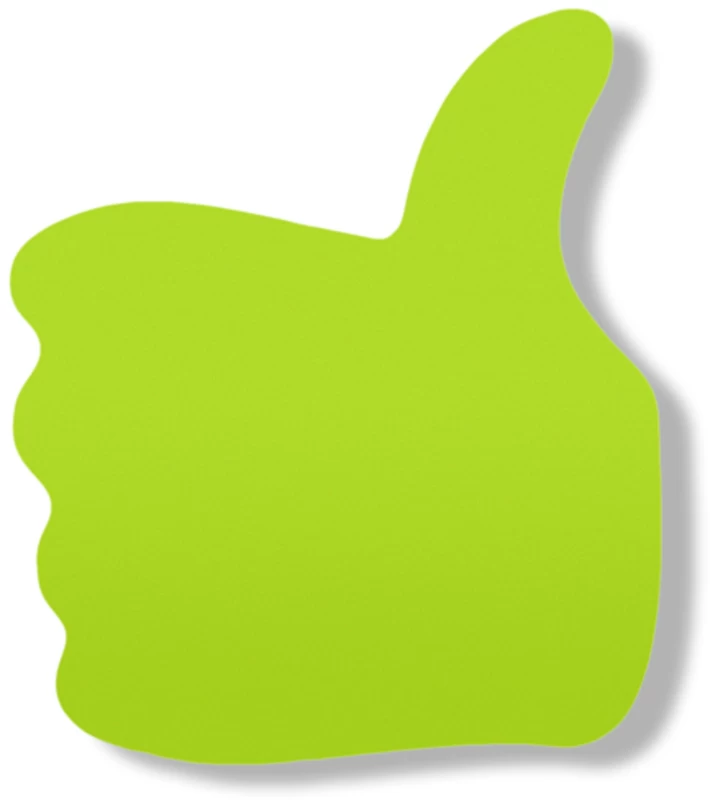 Бумага с клеев. краем 50 л. зеленая неон фигурная Класс! Lamark SN0142-GN