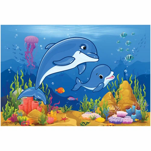 Пазлы 24 эл. МАКСИ "Дельфины" ТРИ СОВЫ ПК24М_54521