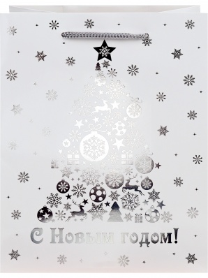 Пакет бум./ламин. 18*23*10см "Новогоднее сияние" ПКП-6648