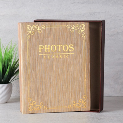 Фотоальбом 200 фото 10х15 / 4622 /уп 36/ (Коричневый)