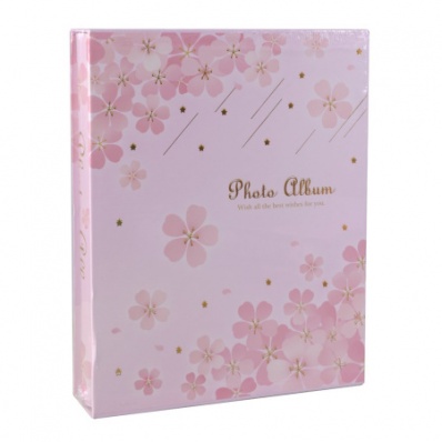 Фотоальбом магнитный 20 листов / 9310 /уп 24/ (Розовый)