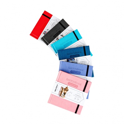 Скетчбук для графики GrafArt Sketch, петроль, 12х12 см, 110 г/м,  80л