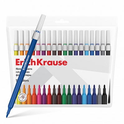 Фломастеры Тонкий корпус 18цв.    ЕК 61829