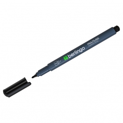 Маркер перм. чёрный Berlingo "Multiline PE100" 1мм PM6324