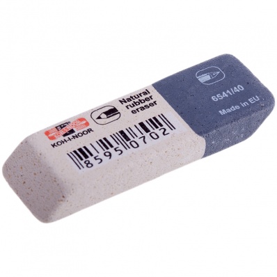 Ластик каучук,Sanpearl"40, скошенный, комбинированный 57*19,5*8мм