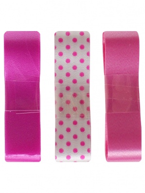 Набор декоративных лент "В розовых оттенках", 1х13х9,5см  БЛ-0394