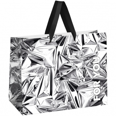 Пакет подарочный 32*26см MESHU "Сияние", матовый   MS_61720