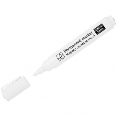 Маркер перм. белый пулевидный  2мм "8004" OfficSpece   РМ_62879