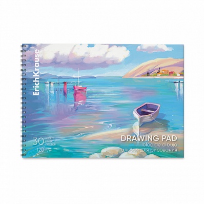 Альбом д/рис 30л. на спир. "Дух искусства"  120г/м2, пластиковая обложка   ЕК61530