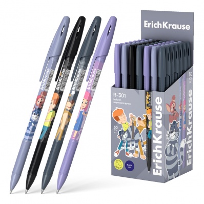 Ручка шар. синяя 0,7мм "Stick&Grip Простоквашино"  ЕК 61003