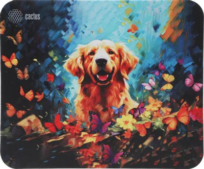 Коврик для мыши Cactus Dog рисунок, ткань, 300х250х3мм