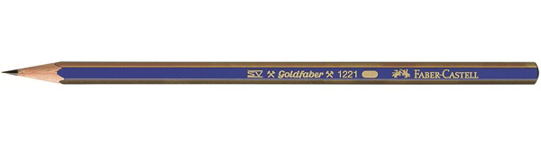 Карандаш ч/г "Goldfaber 1221" 5В шестигр., корп. син. с пол.  FC 112503