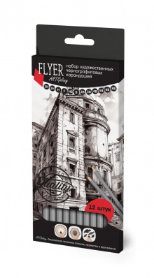 Набор ч/г карандашей Архитектура, 12 шт