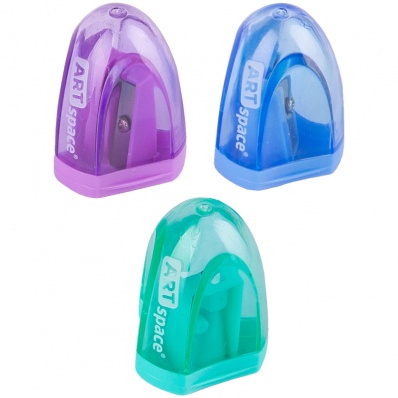 Точилка 1отв. пластик. "ArtSpace" ассорти  SH_202