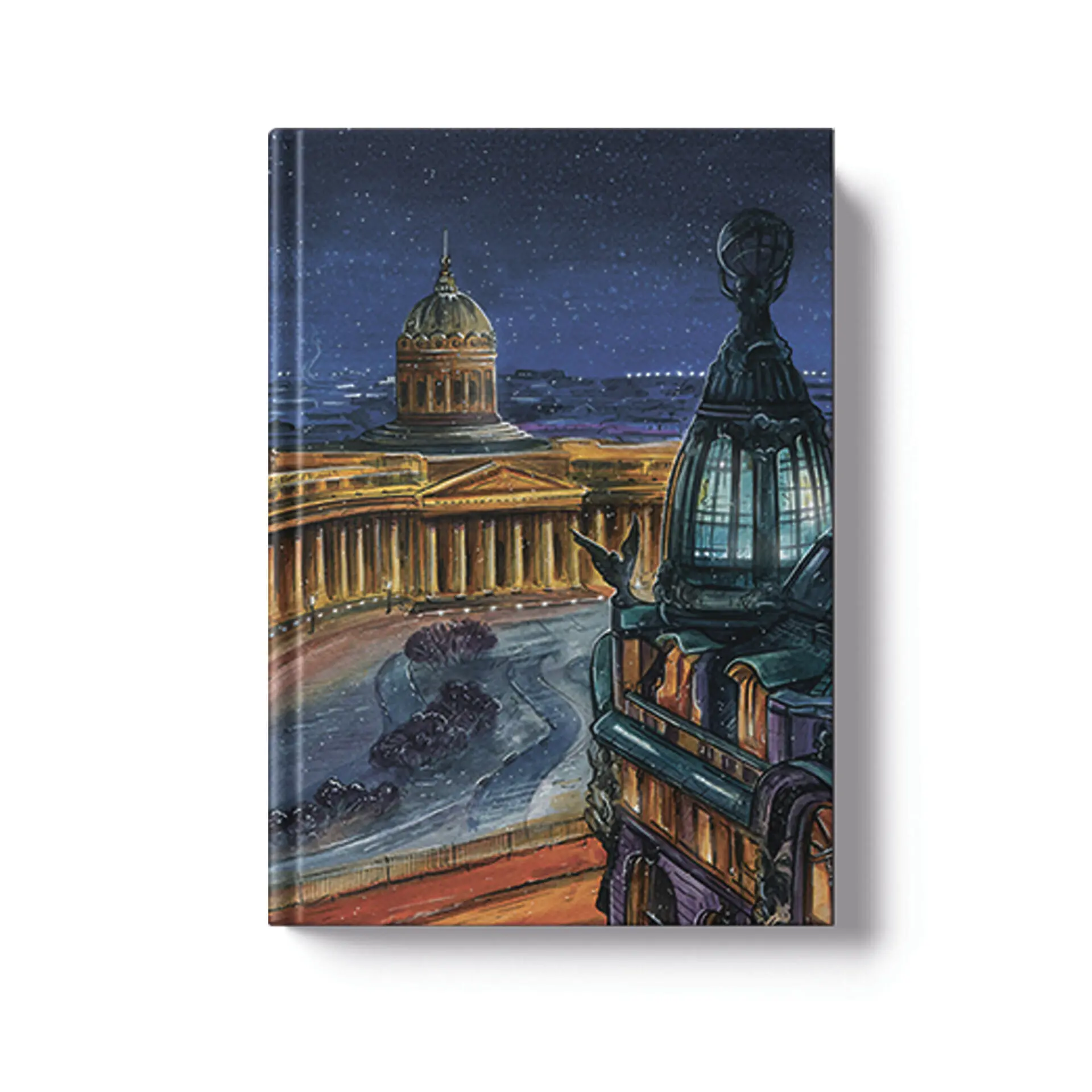 Книга д/записей А5 128л. "Грезы, Вечер. Питер, "   КЗИФ51284638