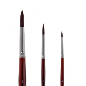 Кисть синт. Малевичъ круглая № 0,  "Фрида"