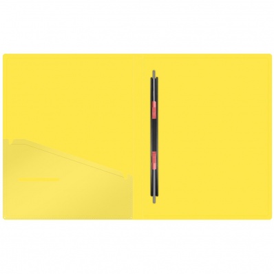 Папка-скоросш. пласт. Berlingo,700мкм, с внутр. карманом, желтая FS4_17984