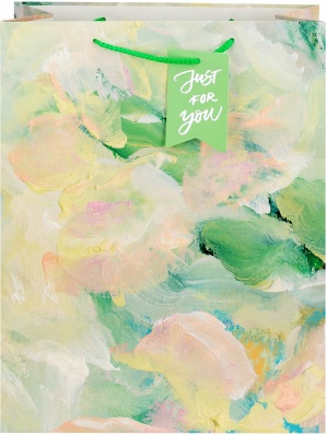 Пакет подарочный 31*42см "Художество, зелёный" ППК-7600