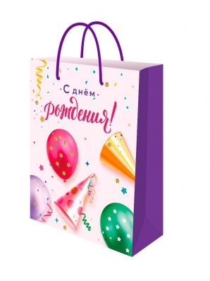 Пакет подарочный 22*31см "Праздник" ППК-2764