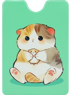 Обложка-карман для карт и пропусков "Пушистые друзья", ПВХ  ОП-7752