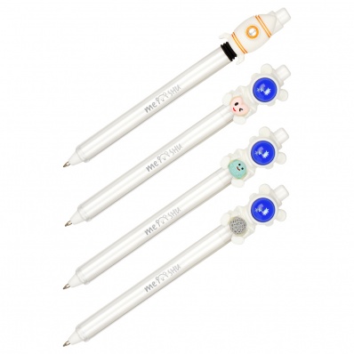 Ручка шар. синяя 0,7мм MESHU "Spaceman" ассорти MS_51306