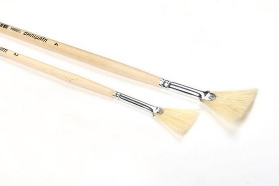 Кисть щетина веерная № 2 (4мм)