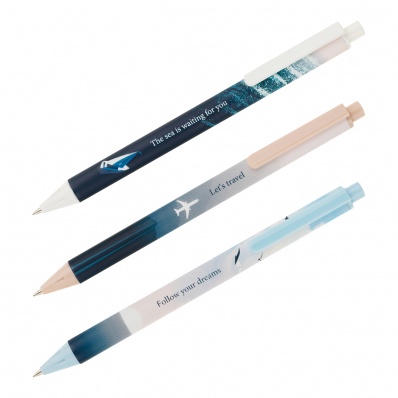 Ручка шар. автомат. синяя 0,5мм MESHU "Travel" MS_64099