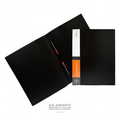 Папка-скоросш. пласт. Lamark, черная,  17мм, 600мкм   CF0146-BK