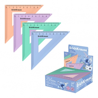 Угольник 45град./9см Цветущая нежность ассорти EK 61842