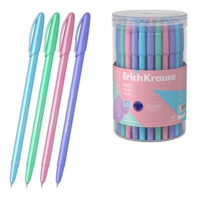 Ручка шар. синяя 0,7мм "Neo Stick Pastel", ассорти ЕК 55380