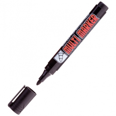 Маркер перм. черный пулевидный 3мм Crown "Мульти-маркер"  CPM-800